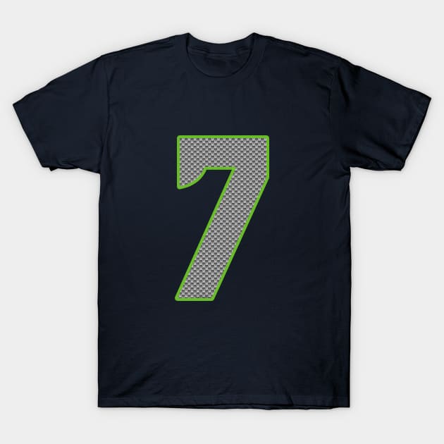 Seattle Seahawks Geno Smith 7 by CH3Media T-Shirt by CH3Media